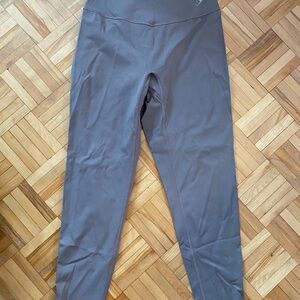 Taupe High-Waisted Leggings